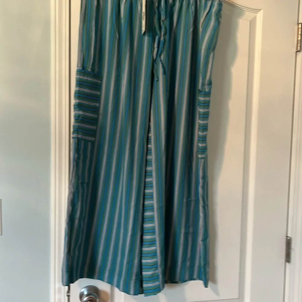 NWT Wide Leg Cotton Blend Evaless XL / XXL Comfy Pants - Picture 3 of 6